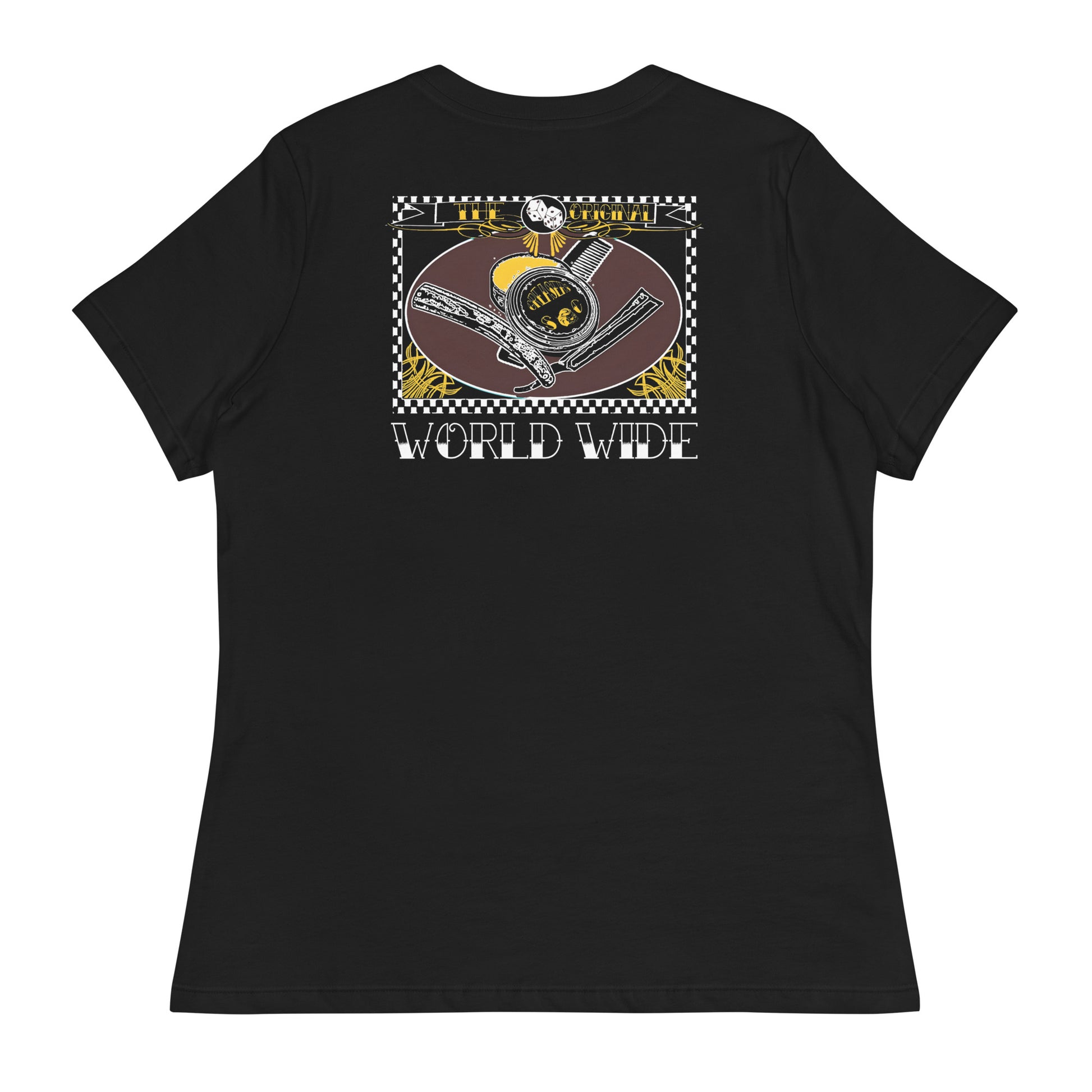 T-Shirt À Manches Longues Noir Greaser Rockabilly & Motif Tatouage T-Shirt À Manches Longues Noir Greaser Rockabilly & Motif Tatouage